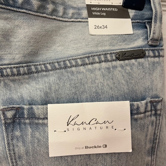 Kan Can Signature High Waisted Wide Leg Jean - Picture 7 of 8